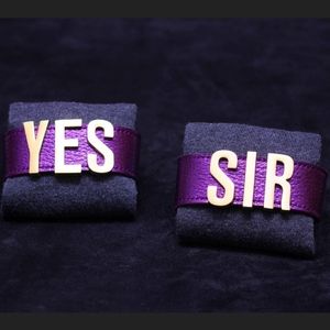 Animal skin Harley Quinn yes sir cuffs